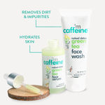 Buy mCaffeine Green Tea Day Hydration Routine | Vitamin C | Dirt Removal, Hydration | Face Wash, Face Serum | All Skin | Paraben & SLS Free 140 ml - Purplle