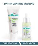 Buy mCaffeine Green Tea Day Hydration Routine | Vitamin C | Dirt Removal, Hydration | Face Wash, Face Serum | All Skin | Paraben & SLS Free 140 ml - Purplle
