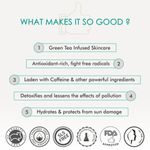 Buy mCaffeine Green Tea Day Hydration Routine | Vitamin C | Dirt Removal, Hydration | Face Wash, Face Serum | All Skin | Paraben & SLS Free 140 ml - Purplle