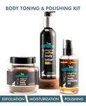 Buy mCaffeine Coffee Body Toning & Polishing Kit | Nourishing, Tan Removal, Moisturization | Body Oil, Body Scrub, Body Lotion | Paraben & Mineral Oil Free 400 gm - Purplle