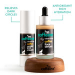 Buy mCaffeine Coffee Morning Puffiness Fix Combo with Under Eye Cream and Face Serum | Hydrates and De-puffs Face Skin & Relieves Dark Circles | 70 ml - Purplle