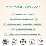 Buy mCaffeine Coffee Morning Puffiness Fix Combo with Under Eye Cream and Face Serum | Hydrates and De-puffs Face Skin & Relieves Dark Circles | 70 ml - Purplle