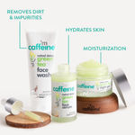Buy mCaffeine AM PM Routine | Dirt Removal, Hydration, Moisturization | Face Wash, Face Serum, Night Gel | All Skin | Paraben & SLS Free 190 ml - Purplle
