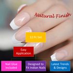 Buy Bonjour Paris 3D Synthetic False Eye Lashes + False Nail Set with Glue - Combo Offer FEL08-ANB28 - Purplle