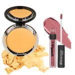 Buy Bonjour Paris Lip Bomb Super Matte Liquid Lip Gloss (Brown Truffle) + Photo Match Translucent Compact(Beige) - Combo Pack of 2 LGB09-03-NEW-CPB04-05 - Purplle
