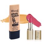 Buy Bonjour Paris Photo Match BB Cream (Beige) + Creme Lipstick (Red Amber) - Combo Offer _ BCB01-04-LSB02-17 - Purplle