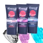 Buy Bonjour Paris Photo Match Color Correcting Silicone Gel Primer (Blue) + Wet Facial Wipes (Ice Fresh Flavor)- Pack of 2 PRB01-03-WPB02-IC-2PC - Purplle