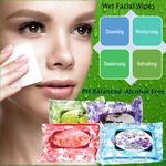 Buy Bonjour Paris Photo Match Color Correcting Silicone Gel Primer (Blue) + Wet Facial Wipes (Ice Fresh Flavor)- Pack of 2 PRB01-03-WPB02-IC-2PC - Purplle