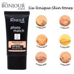 Buy Bonjour Paris Photo Match Mousse Foundation (Natural Fair) + Wet Facial Wipes (Lime Fresh Flavor)- Pack of 2 FTB02-01-WPB02-LM-2PC - Purplle
