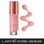 Buy Lakme 9To5 Primer + Gloss Nail Colour, Pink Origin (6 ml) - Purplle