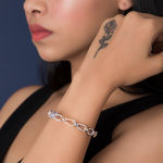 Buy Queen Be Link Up 3-Toned Bracelet - Purplle