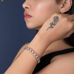 Buy Queen Be Lucky Clover White Bracelet - Purplle