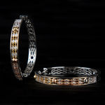 Buy Queen Be Halo Lure 3-Toned Hoop Earrings - Purplle