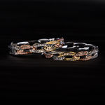 Buy Queen Be Dynamic Might 3-Toned Hoop Earrings - Purplle