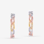 Buy Queen Be Dynamic Might 3-Toned Hoop Earrings - Purplle