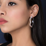 Buy Queen Be Curvy Wonder 3-Toned Hoop Earrings - Purplle