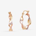 Buy Queen Be Glowy Twist Earrings - Purplle