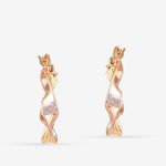 Buy Queen Be Glowy Twist Earrings - Purplle