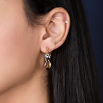 Buy Queen Be Glowy Twist Earrings - Purplle