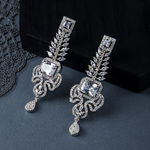 Buy Queen Be Silver Glory Chandelier Earrings - Purplle