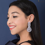 Buy Queen Be Circle Medley Silver Earrings - Purplle