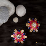 Buy Queen Be Floral Kaleido Earrings - Purplle
