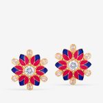 Buy Queen Be Floral Kaleido Earrings - Purplle