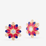 Buy Queen Be Floral Kaleido Earrings - Purplle