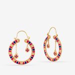 Buy Queen Be Colour Burst Hoop Earrings - Purplle