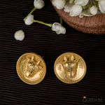 Buy Queen Be Golden Cow Earrings - Purplle