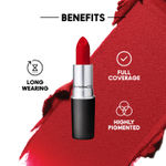 Buy M.A.C Retro Matte Lipstick - Ruby Woo (3 g) - Purplle