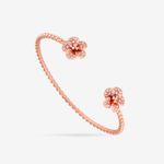 Buy Queen Be Dainty Flower Rose Gold Bracelet & Ring Set - Purplle