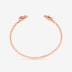 Buy Queen Be Dainty Flower Rose Gold Bracelet & Ring Set - Purplle
