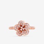 Buy Queen Be Dainty Flower Rose Gold Bracelet & Ring Set - Purplle