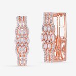Buy Queen Be Blooming Rectangle Rose Gold Earrings - Purplle