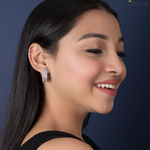 Buy Queen Be Sparky Silver Earrings - Purplle