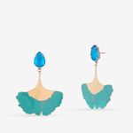 Buy Queen Be Yellow Green Enameled Earrings - Purplle