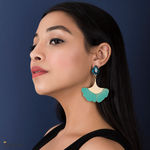 Buy Queen Be Yellow Green Enameled Earrings - Purplle