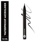Buy SUGAR Cosmetics Wingman Waterproof Microliner | Liquid Eyeliner | Flexi-Tip Applicator | Pen Eyeliner | Lasts Upto 12 Hrs | Smudgeproof & Transferproof | 1.6ml - 01 I'Ll Be Black - Purplle