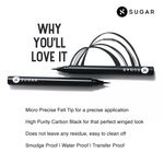 Buy SUGAR Cosmetics Wingman Waterproof Microliner | Liquid Eyeliner | Flexi-Tip Applicator | Pen Eyeliner | Lasts Upto 12 Hrs | Smudgeproof & Transferproof | 1.6ml - 01 I'Ll Be Black - Purplle