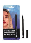 Buy SUGAR Cosmetics Wingman Waterproof Microliner | Liquid Eyeliner | Flexi-Tip Applicator | Pen Eyeliner | Lasts Upto 12 Hrs | Smudgeproof & Transferproof | 1.6ml - 01 I'Ll Be Black - Purplle