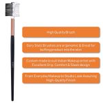Buy Gary Statz Ergonomic Professional 2 in 1 EyeBrow Brush & Eye Liner Brush - Combo Pack of 2 - Purplle