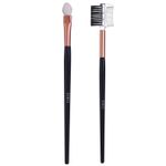 Buy Gary Statz Ergonomic Professional 2 in 1 EyeBrow Brush & Eye Shadow Applicator - Combo Pack of 2 - Purplle