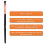 Buy Gary Statz Ergonomic Professional Angled Eye Liner Brush & Angled Eye Makeup Brush (Combo Pack of 2) - Purplle