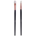 Buy Gary Statz Ergonomic Professional Eye Shadow Applicator & Eye Liner Brush (Combo Pack of 2) - Purplle