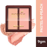 Buy Biotique Natural Makeup Diva Duo Blush (Pastel-N-Peach)(9 gm) - Purplle