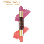 Buy Biotique Natural Makeup Diva Glam Highlighter Duo Stick (Pop – N – Perk!)(4 g) - Purplle