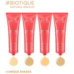Buy Biotique Natural Makeup Magicare All Day Foundation Spf 15(Gypsum)(30 ml) - Purplle