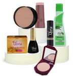 Buy Olivia Fair Skin Care for Festive Kit - Containing Pan Cake 24 Natural Honey, Compact Powder 3 Natural Peach, Makeup Stick 1 Rechelle, Gold Bleach, Kajal Stick, Eyeliner, Cleansing Milk - Purplle