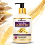 Buy LA Organo Cream Base Gold Face Wash For Dry to Normal Skin, 200ml (Pack of 2) - Purplle